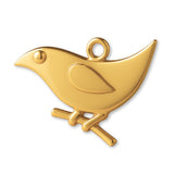 24ct Pure Gold - 2D Bird Charm