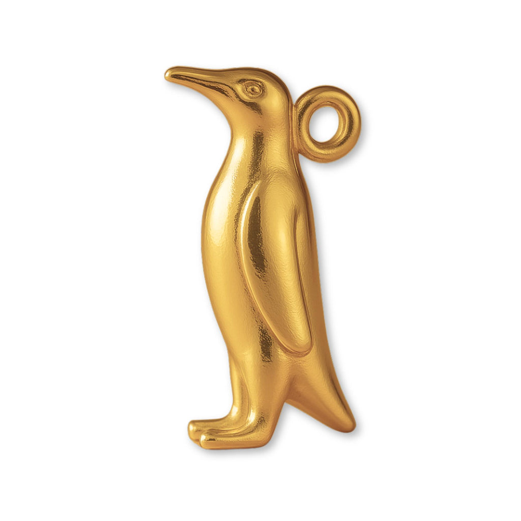 24ct Pure Gold - King Penguin Charm