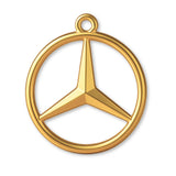24ct Pure Gold - Mercedes Charm