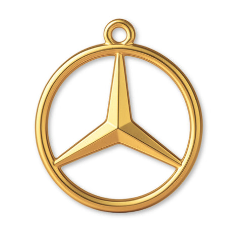 24ct Pure Gold - Mercedes Charm