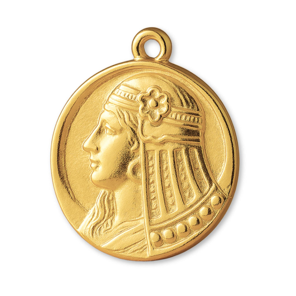 24ct Pure Gold - Moon Goddess Amulet Charm