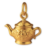24ct Pure Gold - Ornate Teapot Charm