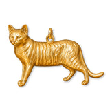24ct Pure Gold - Toyger Cat Charm