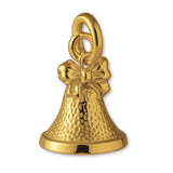 24ct Pure Gold - Christmas Bow Bell Charm