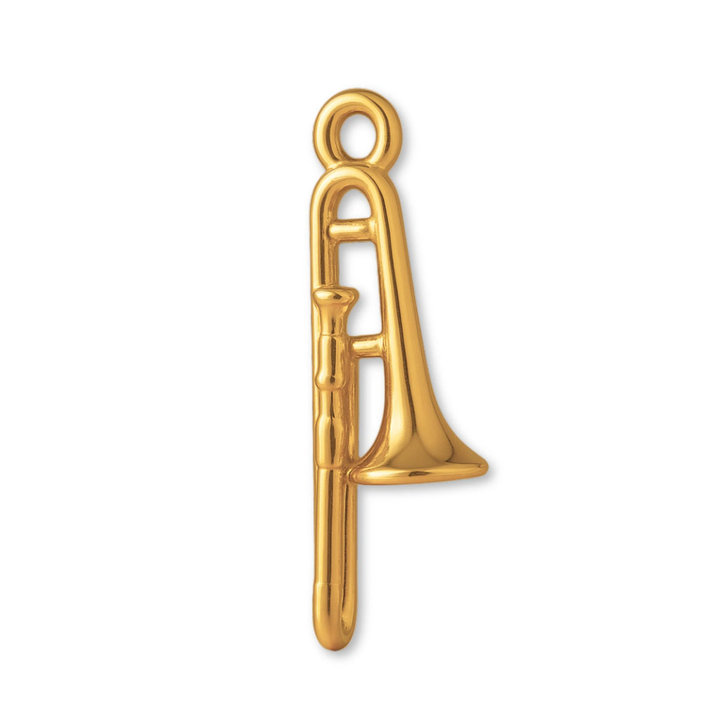24ct Pure Gold - Tenor Trombone Charm