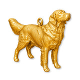 24ct Pure Gold - Golden Retriever Dog Charm