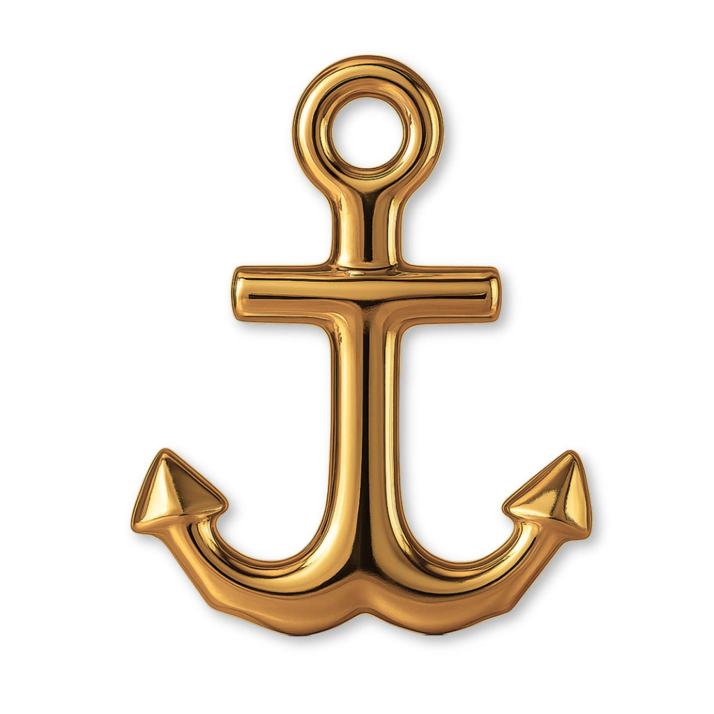 24ct Pure Gold - Bold Anchor Charm