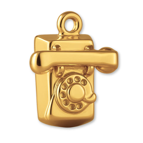 24ct Pure Gold - Rotary Telephone Charm