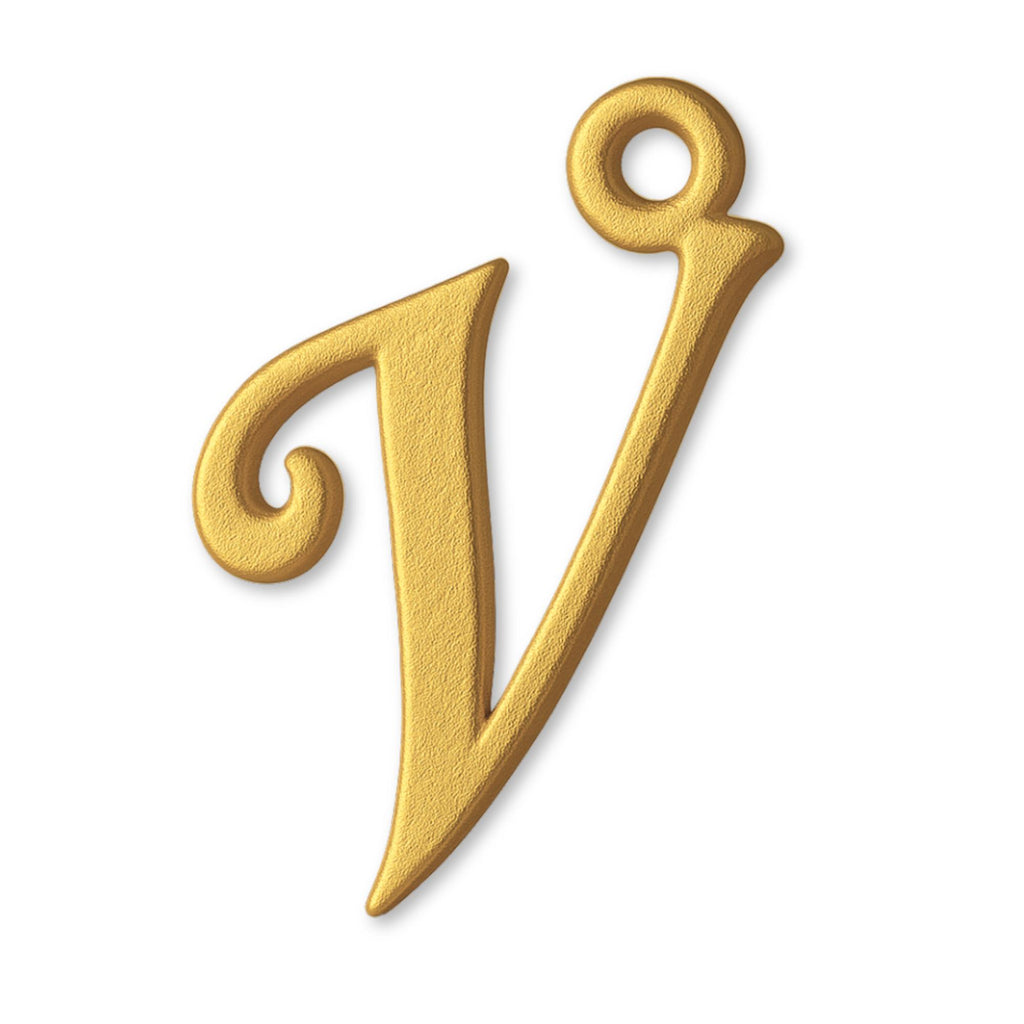 24ct Pure Gold - Cursive Letter Charm
