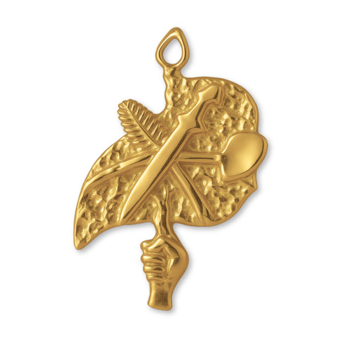 24ct Pure Gold - Peace Sigil Charm