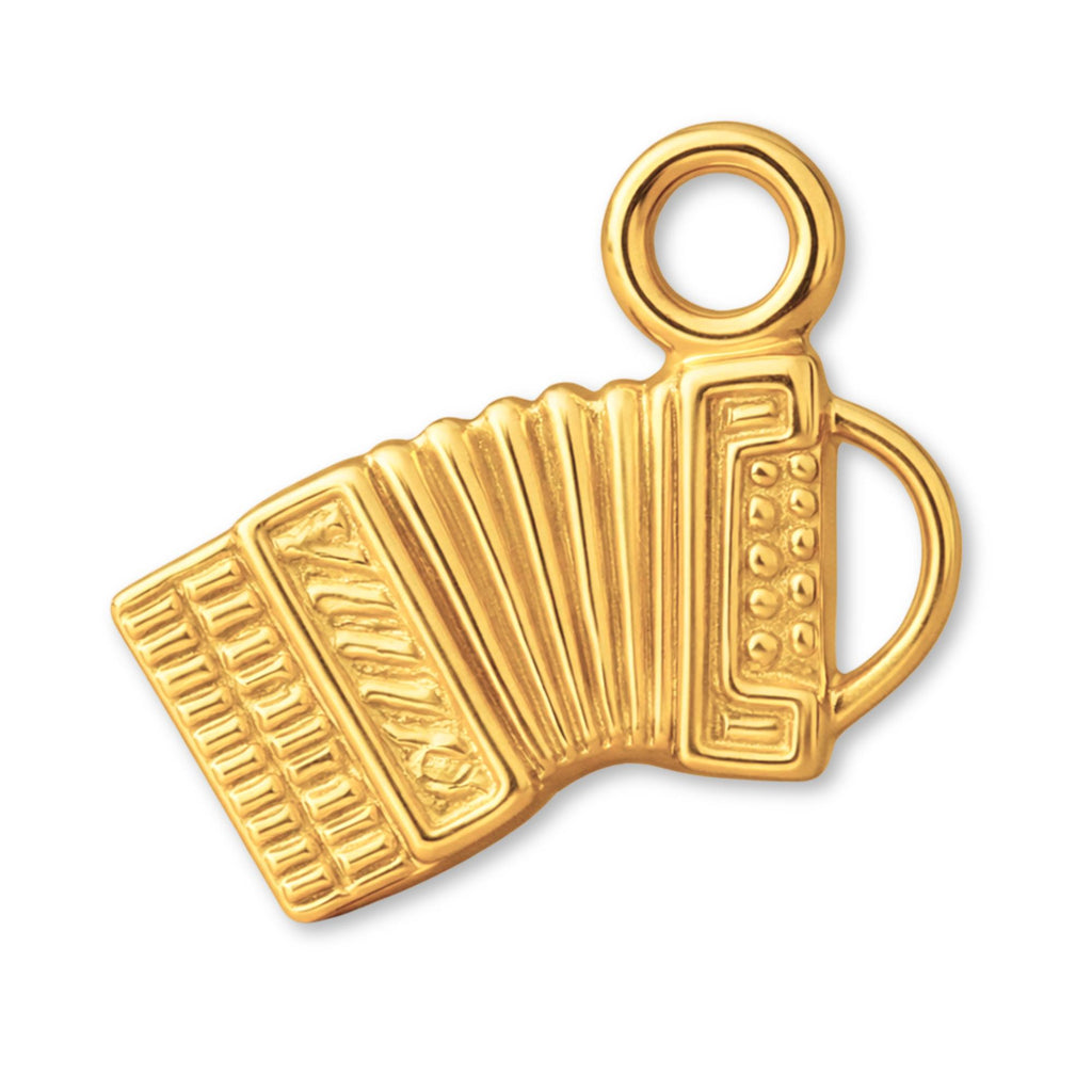 24ct Pure Gold - Piano Accordion Charm