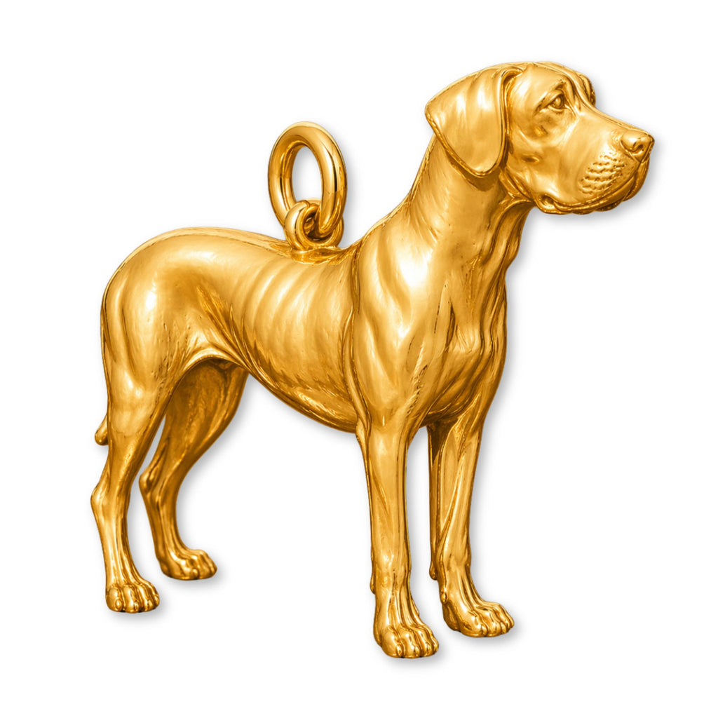 24ct Pure Gold - Great Dane Dog Charm