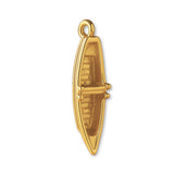 24ct Pure Gold - River Canoe Charm