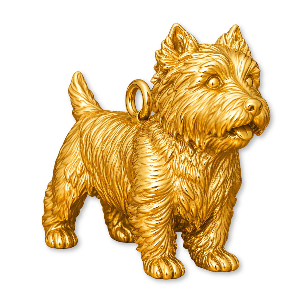 24ct Pure Gold - West Highland White Terrier Dog Charm