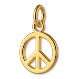 24ct Pure Gold - Classic Peace Symbol Charm