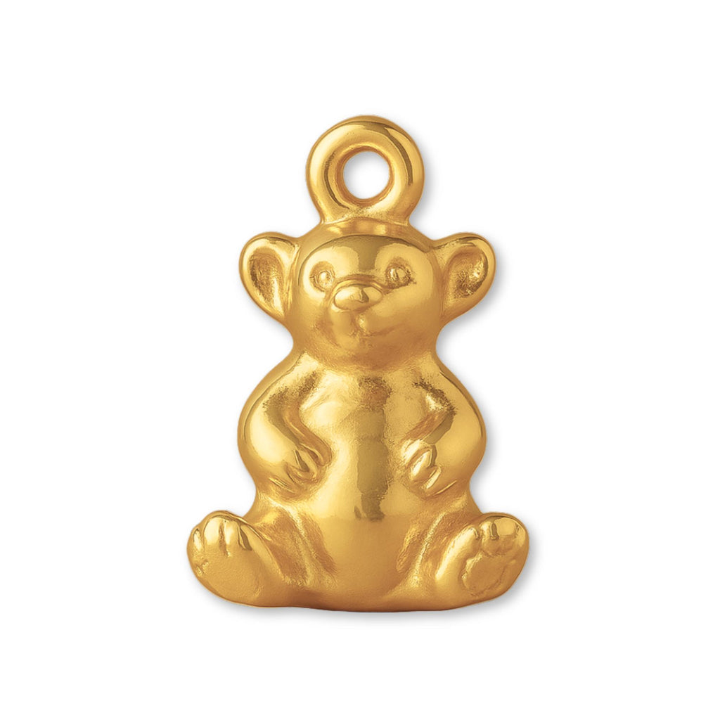 24ct Pure Gold - Mini Teddy Bear Charm
