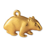 24ct Pure Gold - Hairy Wombat Charm