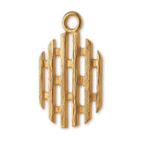24ct Pure Gold - Openwork Grille Totem Charm