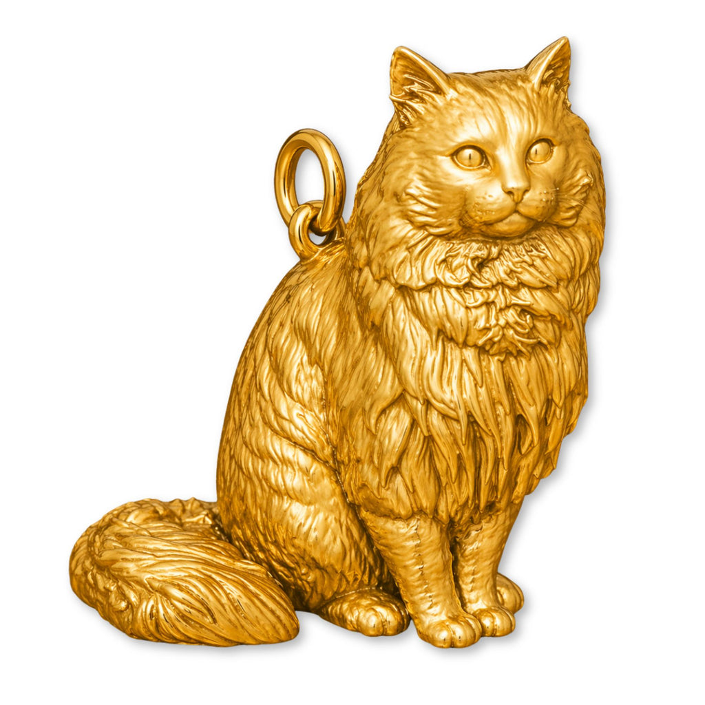 24ct Pure Gold - Ragamuffin Cat Charm