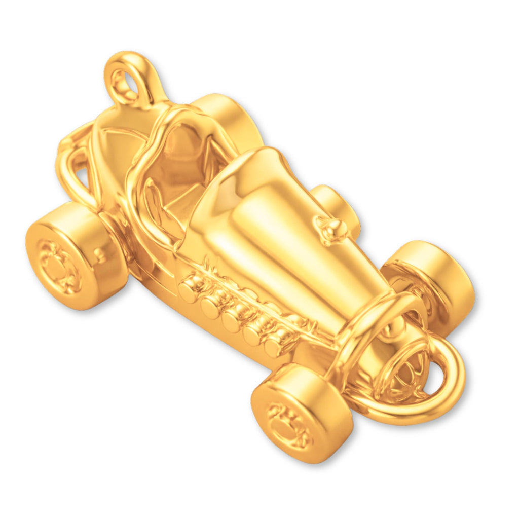 24ct Pure Gold - Hot Rod Racer Charm