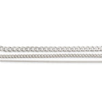 9ct White Gold - Cuban Link - Chain Extender