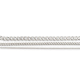 9ct White Gold - Cuban Link - Chain Extender