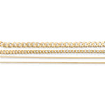 18ct Yellow Gold - Cuban Link - Chain Extender