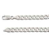 18ct White Gold - Cuban Link - Bracelet Chain