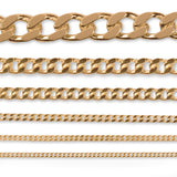 9 Karat Gelbgold – Kubanisches Glied – Halskette