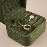 Olive Green - Jewellery Travel Box