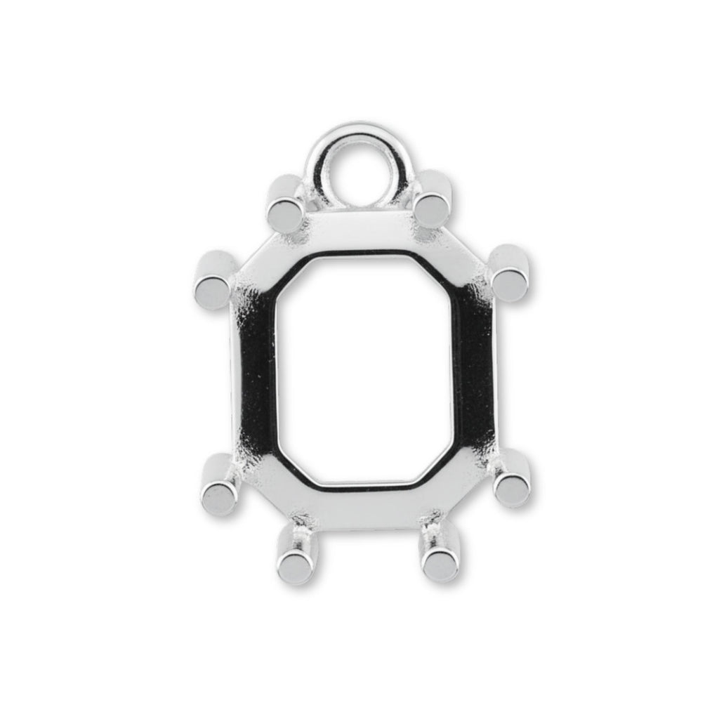 925 Sterling Silver - Emerald Prong Setting