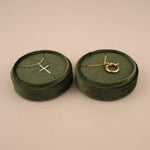 Olive Green - Round Necklace Box