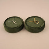 Olive Green - Round Earring Box