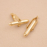 18ct Yellow Gold - Bullet Cufflink Backs