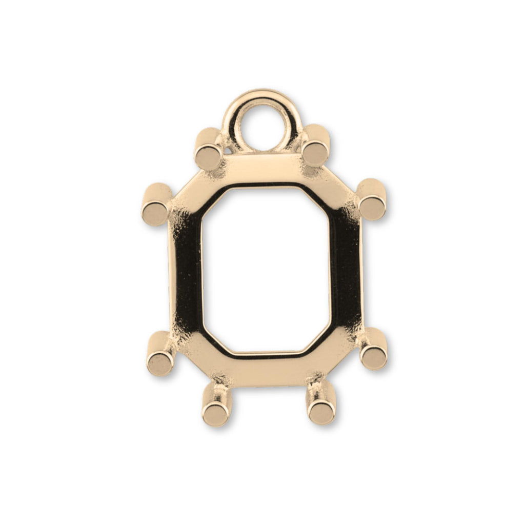 9ct Yellow Gold - Emerald Prong Setting