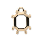 9ct Yellow Gold - Emerald Prong Setting