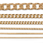 9ct Yellow Gold - Cuban Link - Chain Roll