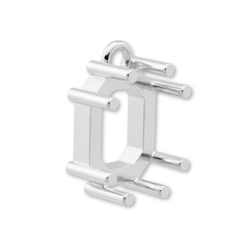 925 Sterling Silver - Emerald Prong Setting