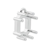 925 Sterling Silver - Emerald Prong Setting