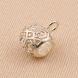 925 Sterling Silver Floral - Filigree Bail