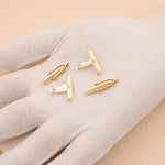 18ct Yellow Gold - Bullet Cufflink Backs