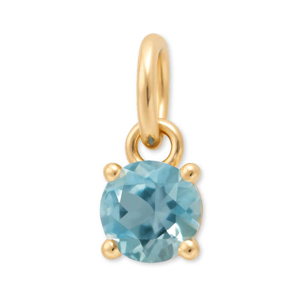 9ct Yellow Gold | Aquamarine - March Birthstone Charm