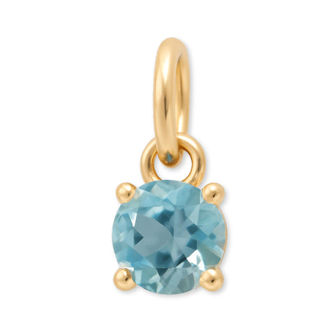9ct Yellow Gold | Aquamarine - March Birthstone Charm