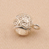 925 Sterling Silver Floral - Filigree Bail