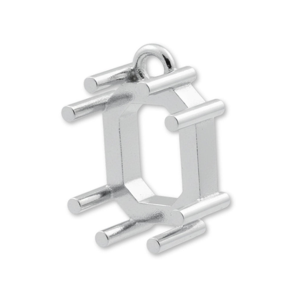 925 Sterling Silver - Emerald Prong Setting