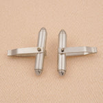 18ct White Gold - Bullet Cufflink Backs