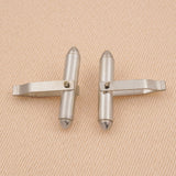 18ct White Gold - Bullet Cufflink Backs