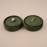 Olive Green - Round Necklace Box