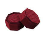 Maroon - Octagon Ring Box