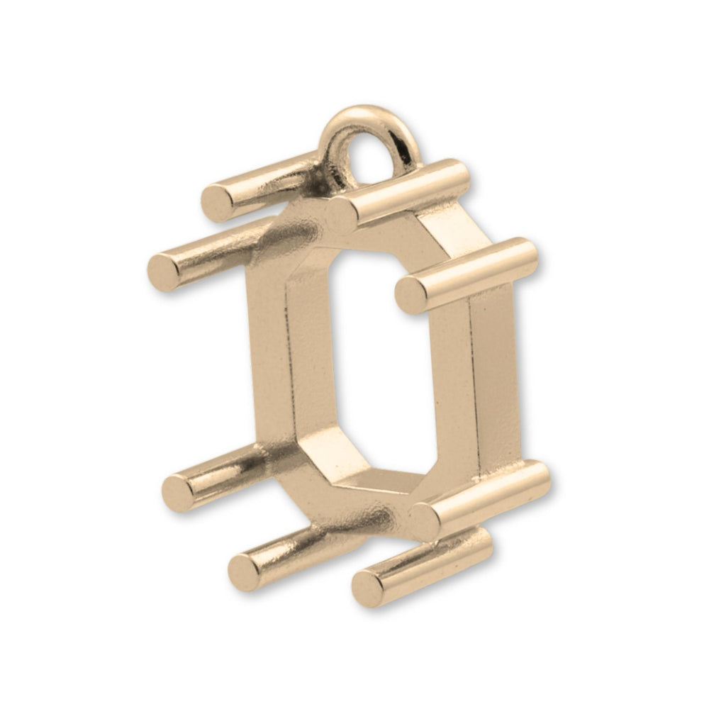 9ct Yellow Gold - Emerald Prong Setting